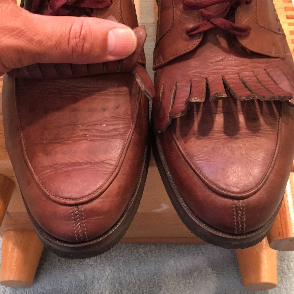 Polo Ralph Lauren bath leather Kiltie apron shoes - Picture 7 of 8